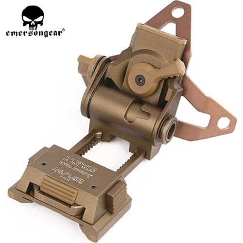 Emersongear Helmet NVG Mount with Shroud L4G30 Goggles Scope Night Vision Tactical Military Airsoft Combat Gear Pouches