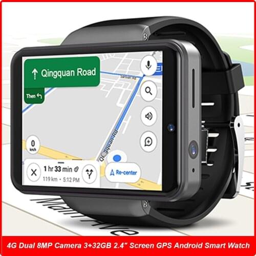4G Android Smart Watch Business Men 2.4" Screen Face ID 2000mAh 3GB 32GB 8MP Dual Cameras GPS Smartwatch For Huawei GT2 PK DM100