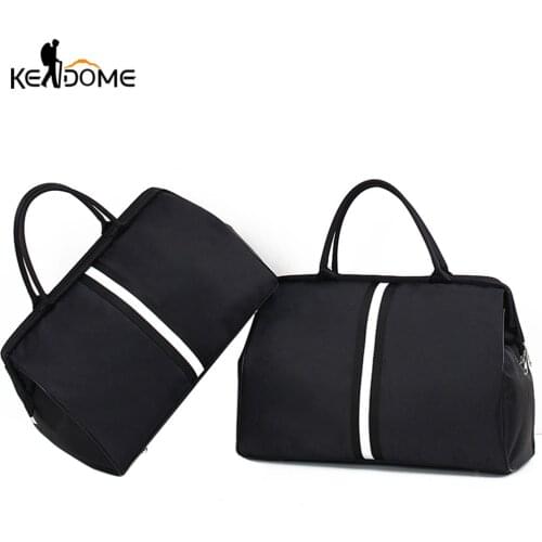Sports Gym Bag Travel Handbag Women Traveling Bags Lady Luggage Tas Sac De Sport Duffle Gymtas 2020 Striped OutdoorB ag XA286D