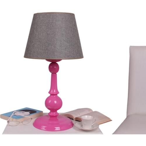 Umur Lighting Zen Fuchsia Foot Gray Hat Lampshade