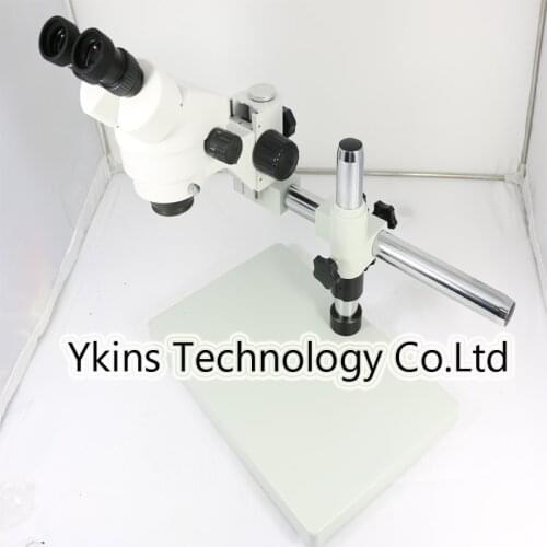 Universal holder base Binocular stereo microscope Industrial microscope 7-45X Continuous zoom Magnification+ 56 LED light