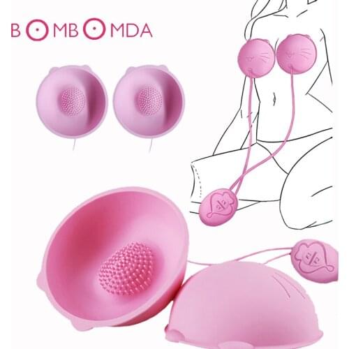 Vibrating Nipple Sucker Breast Clitoris Stimulator Sex Toys for Women Nipple Pump Massager USB Charging Vibrator Adult Products