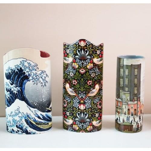 World Famous Painting Decoration Ceramic Underglaze Decals Art Large Vase/Flower Ware Home Furnishings