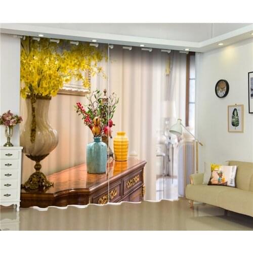Blackout Window Curtain Beautiful interior decoration 3D Curtains For Bedding room Living room Hotel Drapes Cortinas De Sala