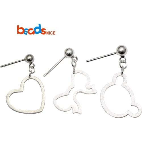 Beadsnice ID 37596 Cute Animal Long Earrings For Women Sterling Silver Ear Thread Dangle Earrings