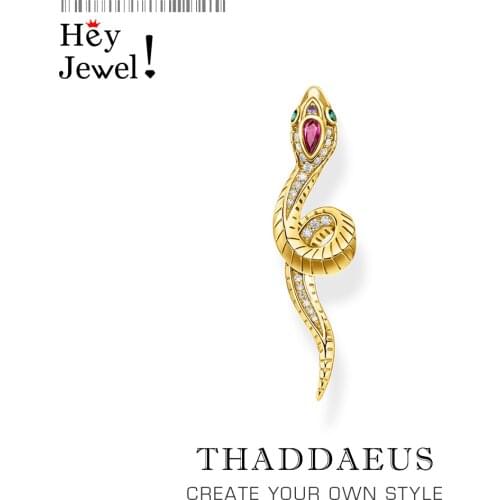 Pendant Snake Golden,2021 Brand New Protection Jewelry 925 Sterling Silver Accessories Bohemia Gift For Women