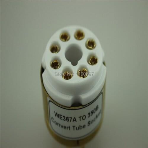 1PC WE367A (Top) TO 350B (Bottom) Convert Tube Socket DIY Audio Vacuum Tube Adapter Socket Converter Free Shipping