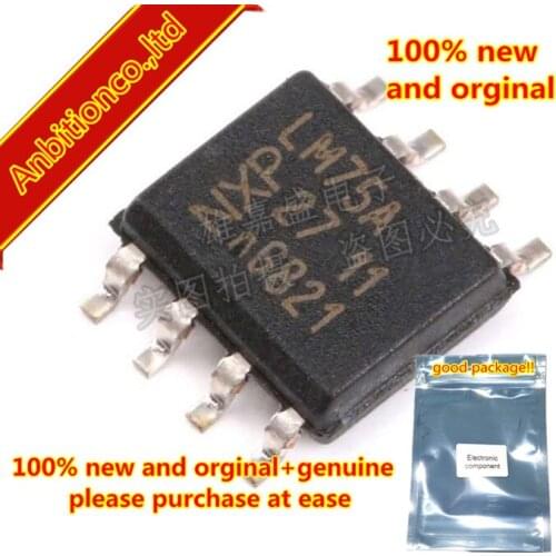 10pcs 100% New original LM75AD LM75A LM75 SOP8 Digital temperature sensor and thermal Watchdog in stock