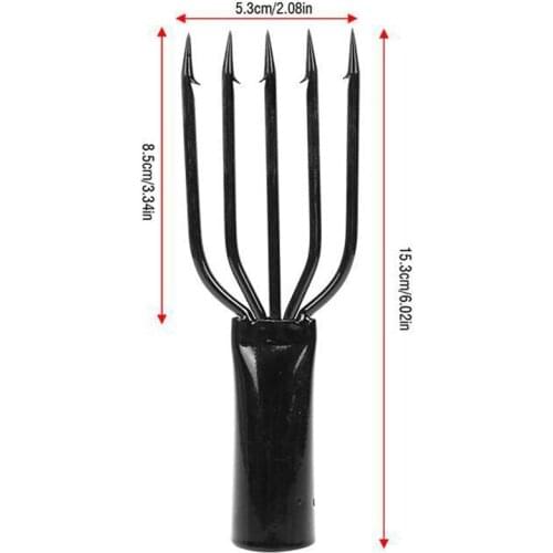 3/4/5 Stainless Steel Prong Fishing Spear Harpoon Fork 14.1/15.3cm Fish Barbed Spear Gig Fork Hook Fishing Tools Pesca