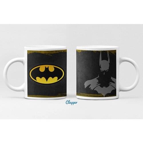 Clapper Batman Cup. Cup of Coffee superhero