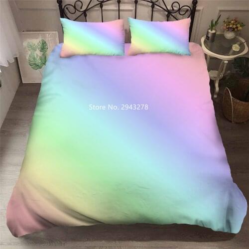 Color Abstract Series Pattern Bedroom Decoration Adult Children Comfortable Duvet Bed Cover Pillowcase Bedding Color Printing