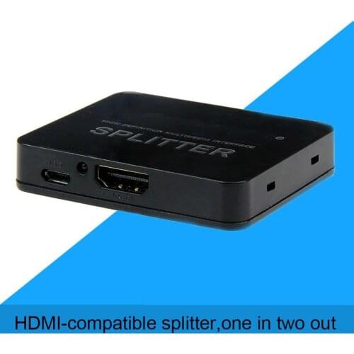 HDMI-compatible Splitter converter 1 Input 2 Output Splitter Switcher Box Hub Support 4K*2K 3D 2160p1080p for XBOX360 PS3/4