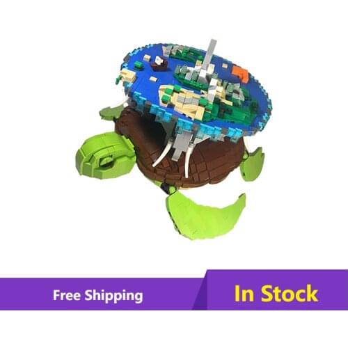 Animal Toys Geocentric Theory World Ocean-Turtleals Building Block Toy Model Creative-Expert Education Children Boys Toys Gifts