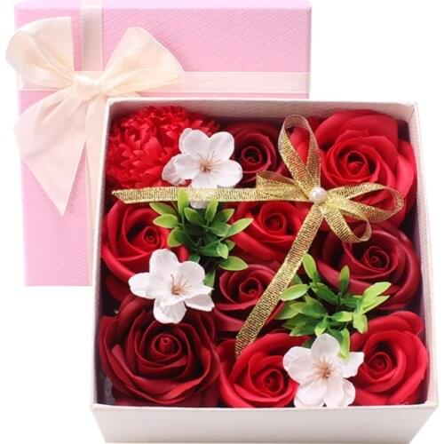 Artificial Soap Rose Gift Valentines Day Gift Christmas Surprise Idea Romantic Lifelike Durable Practical Soap Flower Crafts