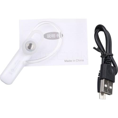 Kebidu Top Quality 100% New Bluetooth Headset Wireless Headphones with Mic For iPhone iPad Android PC Handfree Ear Hook