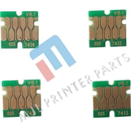 Grade A Free Shiping 2* For Epson T741X- T7414 F7100 F7170 F6200 F7200 One Time Cartridge Chip Chips