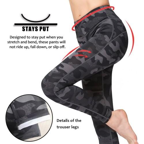 Women Camouflage Tights Vital Seamless Leggings High Waisted Gym Fitness Capris 4-Way Stretchy Sports Tights Slim Yoga Pants