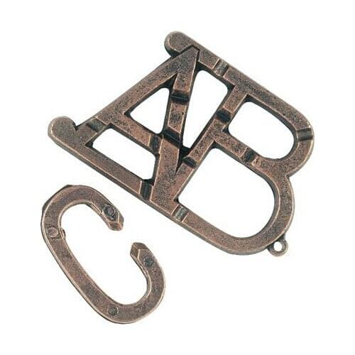 ABC Metal Brain Teaser Puzzles Game for Adults Kids