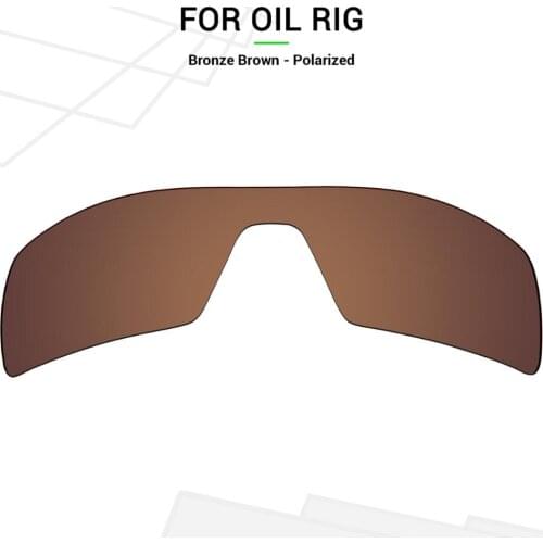 Mryok POLARIZED Replacement Lenses for Oakley Oil Rig Sunglasses Bronze Brown