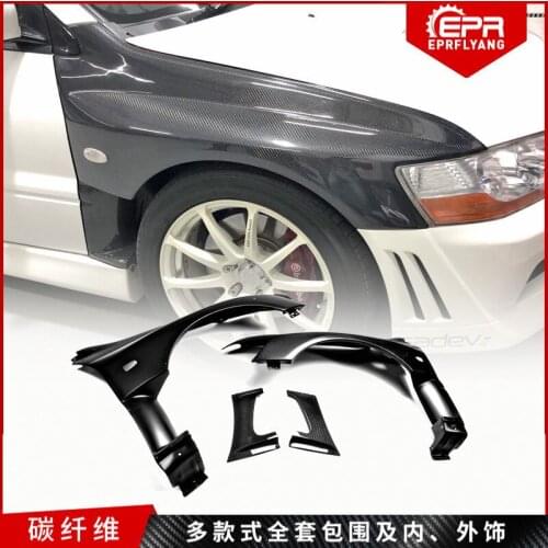 Suit For Evolution9 Mitsubishi Evo 8 Refits Gt Varis Carbon Fiber Wide Leaf and Front Sand Plate