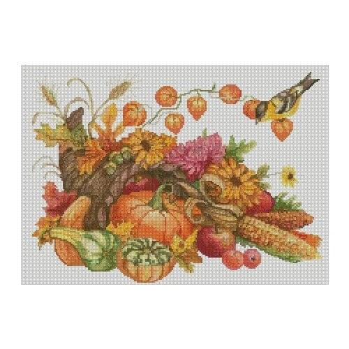 Needlework Cross stitch Handmade 14CT Counted Canvas DIY,Cross-stitch kits,Embroidery Autumn Harvest 48-37