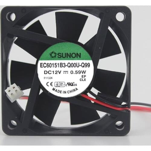 60mm silent fan 6015 EC60151B3-Q00U-Q99 12V 0.59W cooling 60*60*15mm case axial fan