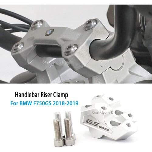 F750GS F750 GS 2018 2019 22MM Handlebar Risers Clamp Height up also Backward Extend Adapters with Bolts for BMW 2018 2019 F750GS