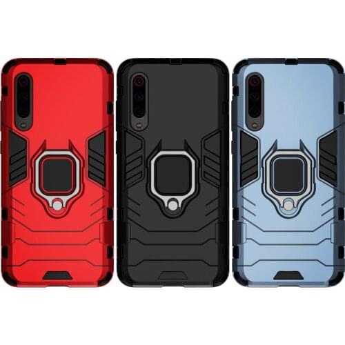 Shockproof Armor Case For Xiaomi Mi 9 Pro Case Ring Holder Stand Phone Back Cover For Xiomi Mi 9 Lite Pro SE mi9pro 9SE Funda