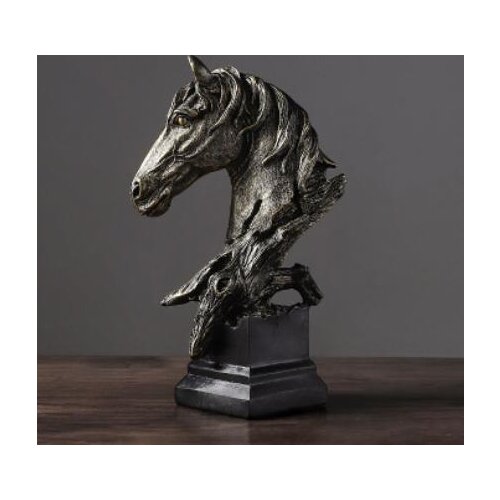 MANUFACTURERS DIRECT RESIN SIMPLE MODERN HORSE HEAD SITTING ROOM CRAFTS SANDSTONE TV CABINET OFFICE DECORATION PLACED ZODIAC HOR