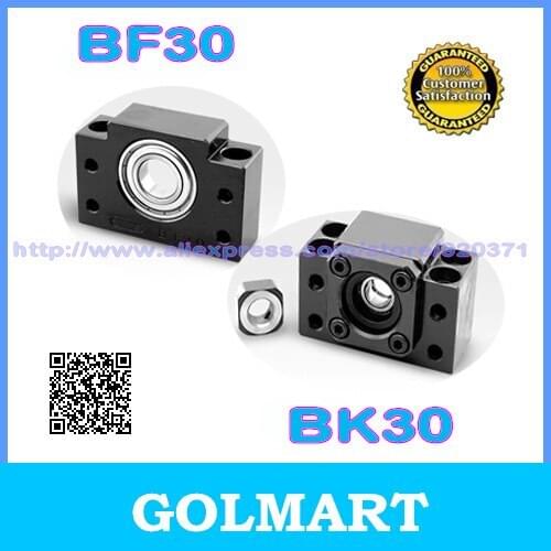 Ballscrew End Support Fixed Side BK30 + Floated Side BF30 + Lock Nut + Cir-cplis + Bearing with deep groove bearing inside