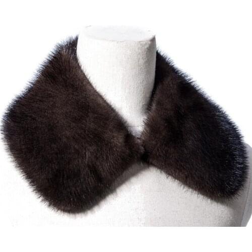 Zero fish Genuine mink fur collar scarf man garment accessory natural marten fur jacket collar man coat collar scarf