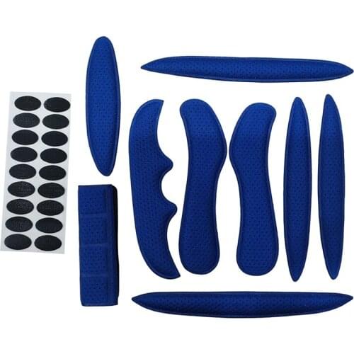 High Quality Protection Helmet Padding Sealed Sponge Bicycle Helmet of Inner Pads Blue Cycling Helmet Pads