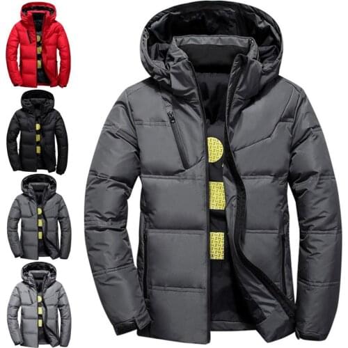 Winter Jacket Men Parkas Thermal Hooded Down Coat Mens Thick Warm Jacket Coat Men Parka Coat Male Outwear veste homme M-4XL