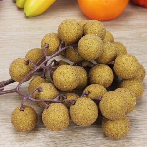 050 High simulation longan, longan string, fake fruit set model, home window decoration