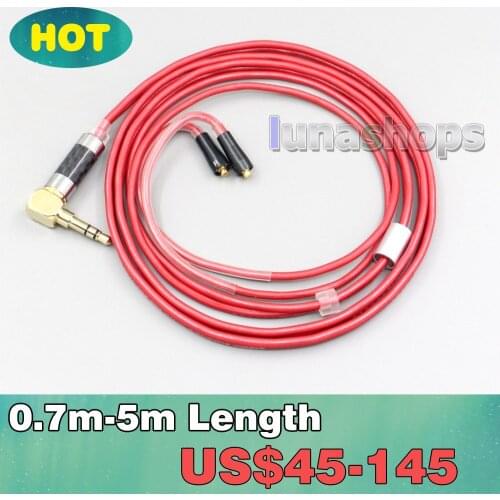 2.5mm 4.4mm XLR 3.5mm 99% Pure PCOCC Earphone Cable For Westone W40 W50 W60 UM10 UM20 UM30 UM40 UM50 Pro LN007023