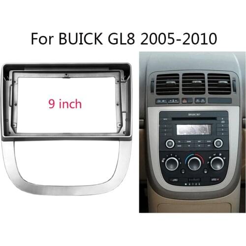 2 Din 9 inch Car Radio Fascia For BUICK GL8 2005-2010 Auto Stereo Head Unit Dash Panel Frame Kit Center Console Holder