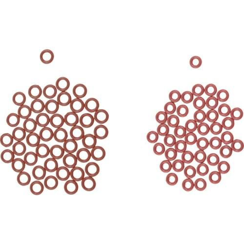 50 Pcs Dark Red Silicone O-Rings Oil Seal Washers Gasketet