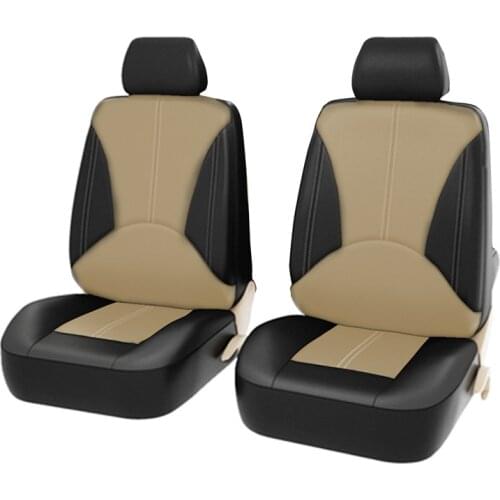 Aimaao Pu Leather Car Seat Cover Front Seats Cover for Renault Logan Symbol Clio 4 Duster 2019 2013