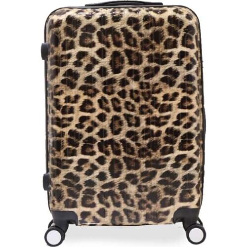 Trolley suitcase Luggage zebra Leopard Print 20/24/28 inch male boarding Travel box bags