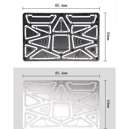 Orlando Hunter X01 stainless steel exterior decor sheet 1:32 model climbing car accessories