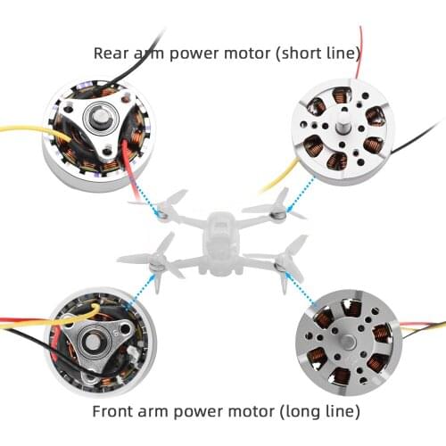 For DJI FPV Combo Drone Original Maintenance Arm Power Motor Front Rear Power Arm Motors In stock for DJI FPV Accessories