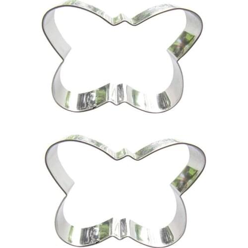 Butterfly shape 2 piece biscuit cutting molds, baking tools, cake decorating soft candy tools