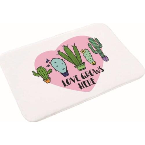 Cactus Tree Fresh Mat Mat Bedroom Bathroom Home Water-Absorbing Anti-slip Carpet Mats door mat kitchen carpet