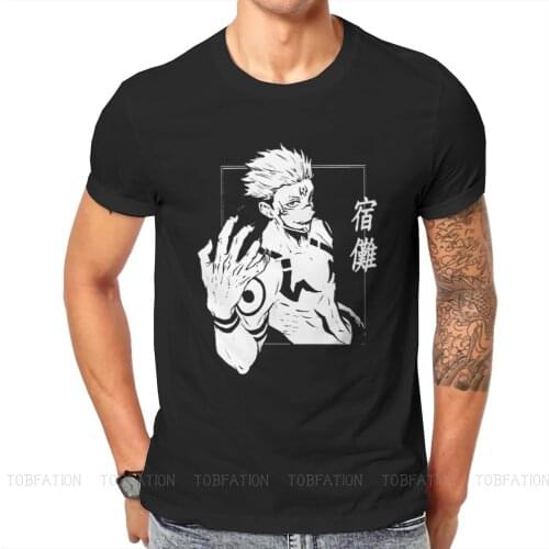 Ryomen Sukuna Fashion TShirts Jujutsu Kaisen Itadori Yuji Fushiguro Megumi Kugisaki Nobara Harajuku Fabric T Shirt Round Neck