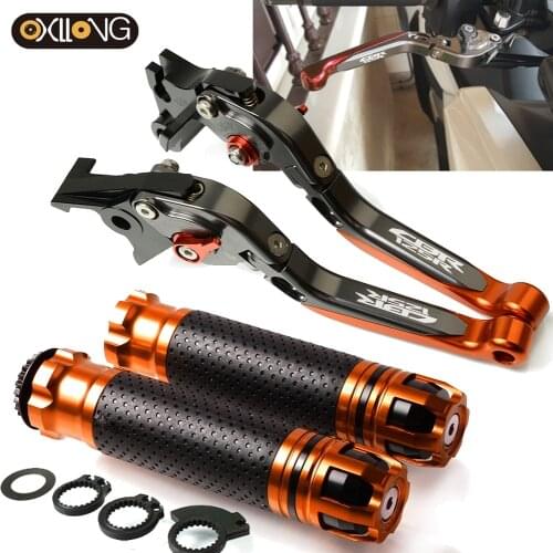 Motorcycle Accessories Aluminum Brake Clutch Levers Handlebar grip Handle Grips For HONDA CBR125R CBR 125R 2011 2012 2013 2014