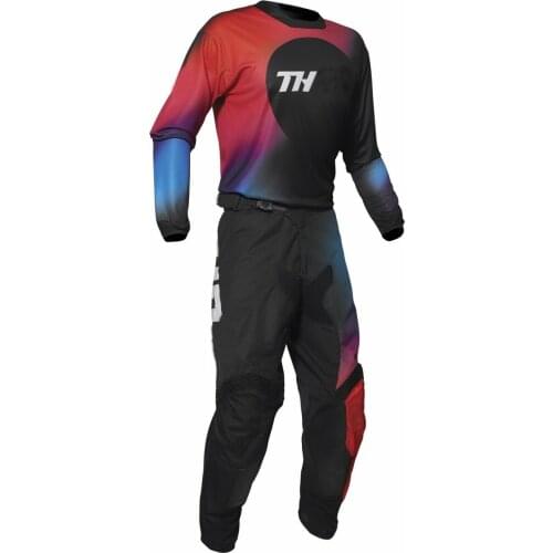 MX Pulse GLOW Motocross Jersey Pants Motorcycle Mountain Bicycle Offroad Mens Gear Set Motocross Motorbike Kits