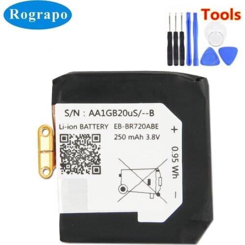 New EB-BR720ABE Battery For Samsung Gear S2 classic SM-R720 R720 R732 Smart Watch Accumulator 3.8V 250mAh Full Batterie +tools