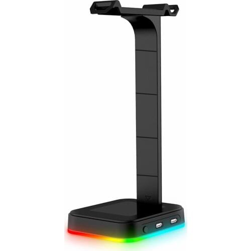 RGB Headphone Stand Headset Desk Bracket Earphone Holder Support Display Shelf Glowing Headset Holder Home Office