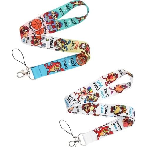 JF0219 Monster Caroon Lanyard Cool Print Lanyards Strap Cell Phone Holder Neck Straps Hanging Ropes Fashion Buttons Accessories