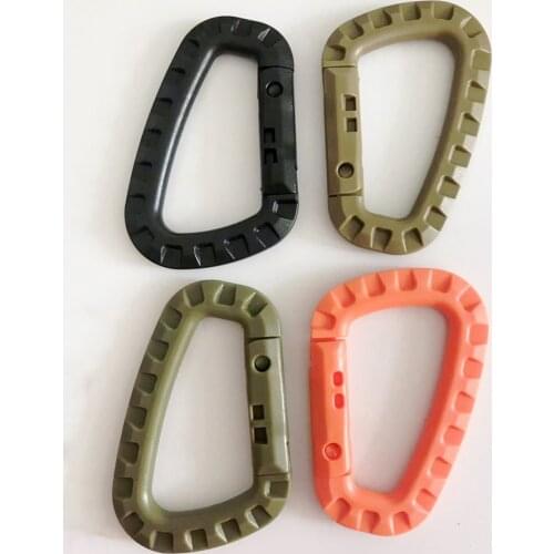 Ar 15 vest accessories Tactical Carabiner ITW Molle Buckle Hook Backpack D Buckle Camping Climbing hunting